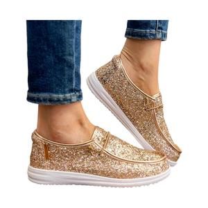 NEW CORKYS FOOTWEAR women's glitter kayak shoes in beige